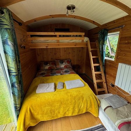 Unique Sheperds Hut Private Hot Tub, Ensuite & Kitchenette Clodock Екстер'єр фото